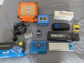 PEDALS AND EQUIPMENT LOT