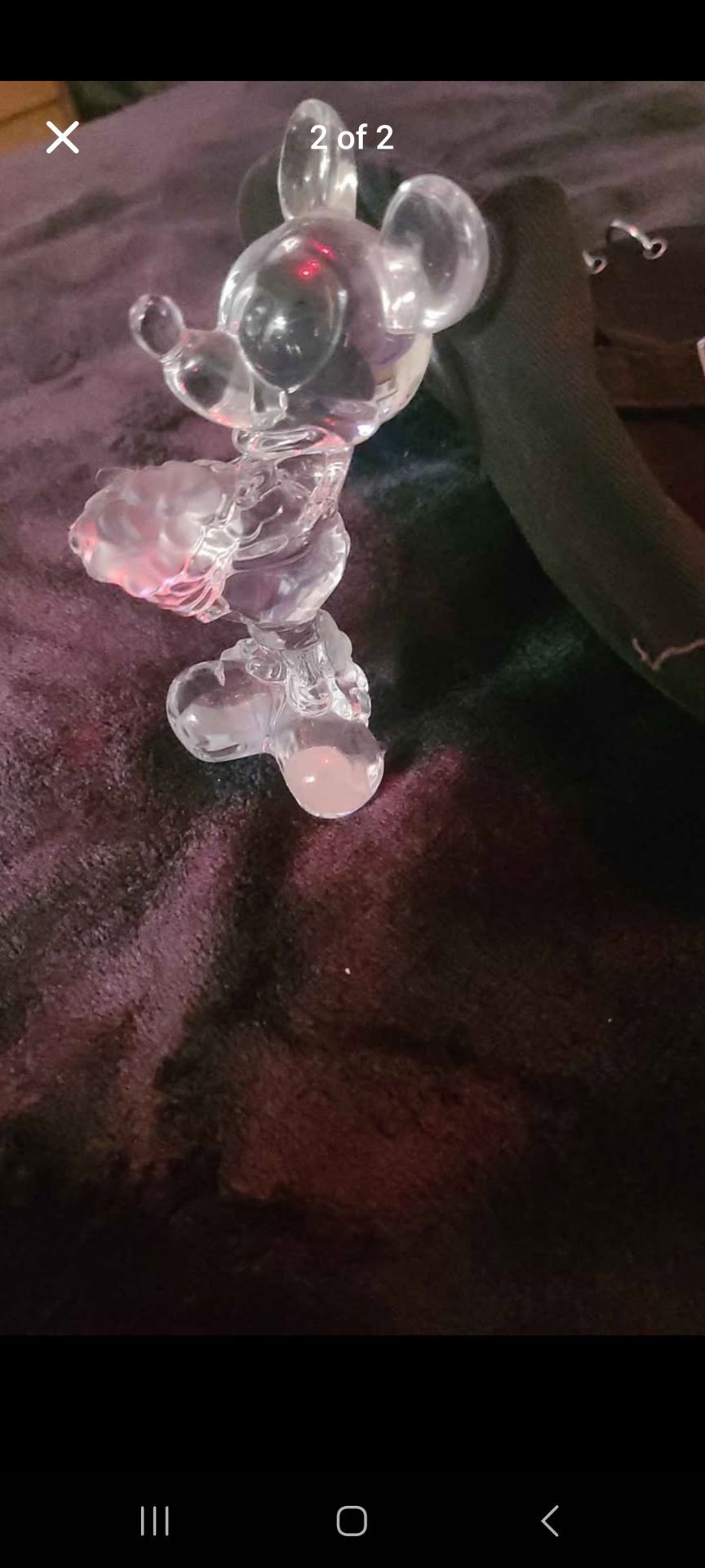 Mickey mouse fine crystal