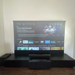 Smart Projector + Rising Screen Cabinet