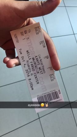 2 Kanye West Concert Tickets
