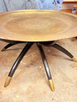 MCM Spider Table Brass Tray