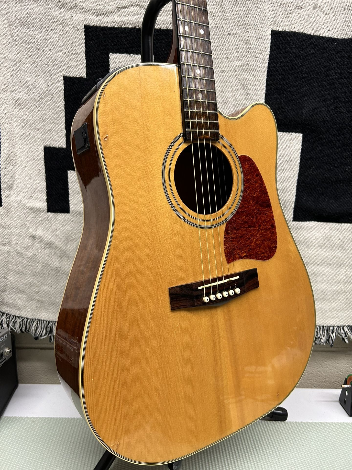 90’s Ibanez Artwood Acoustic Electric Guitar Aw-10CE