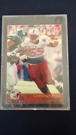 Christian Peter rookie football card