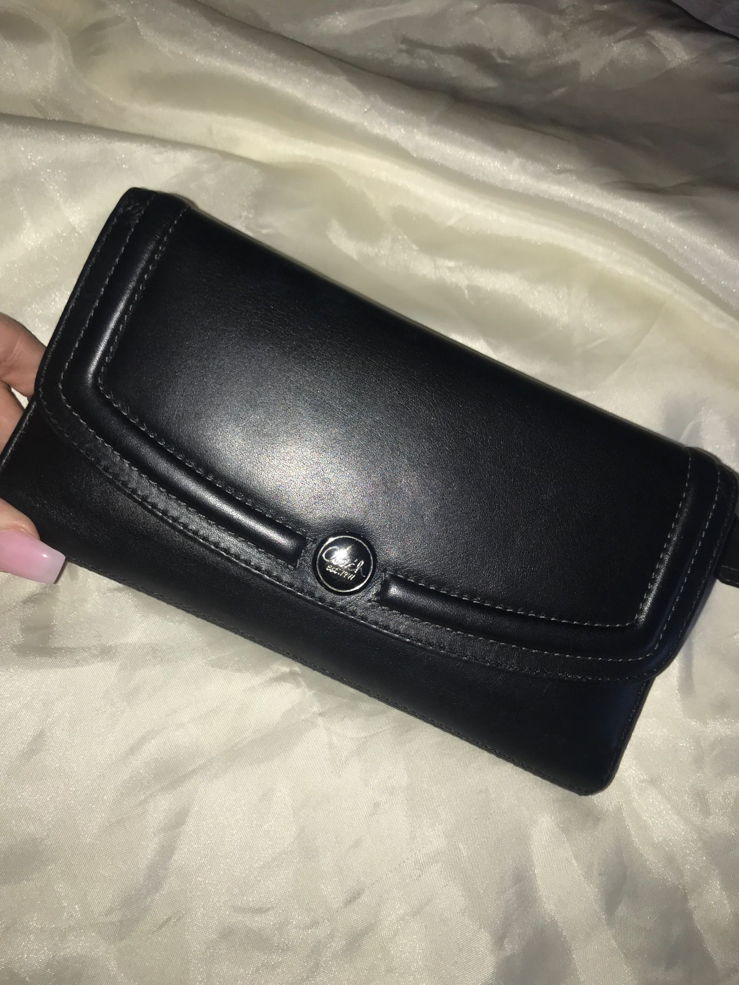 Coach wallet with checkbook holder