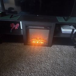 Fireplace TV stand