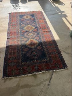 Authentic Hand Knotted Caucasian Kazak Wool Rug 4.8x8.6ft