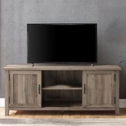 Farmhouse 2 Door TV Stand Entertainment Center Console - New