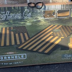 New Kraftsman Co. Cornhole American Flag Game 
