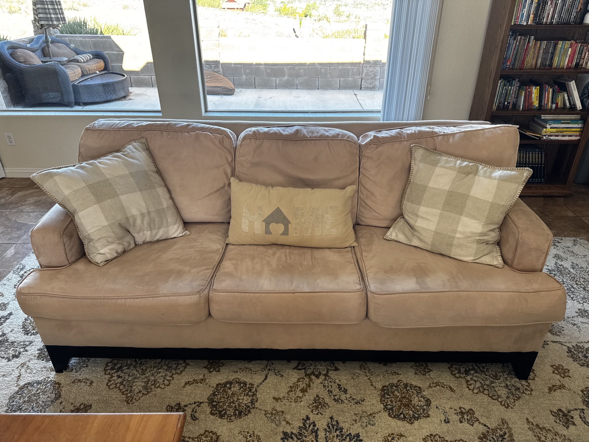 Suede Couch Set