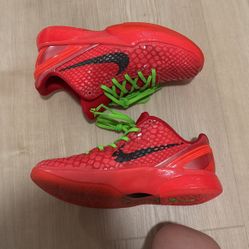 Kobe 6 Reverse Grinches Size 7