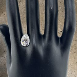 3.58 Ct Lab Grown Pear Shape Certified Diamond 