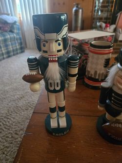 Philadelphia Eagles NFL Wooden Nutcracker