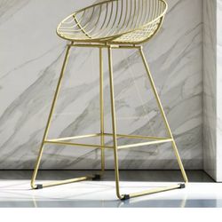 *BRAND NEW* 25" Counter Bar Stool (Brushed Brass Gold)I