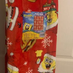 SpongeBob Christmas Blanket 