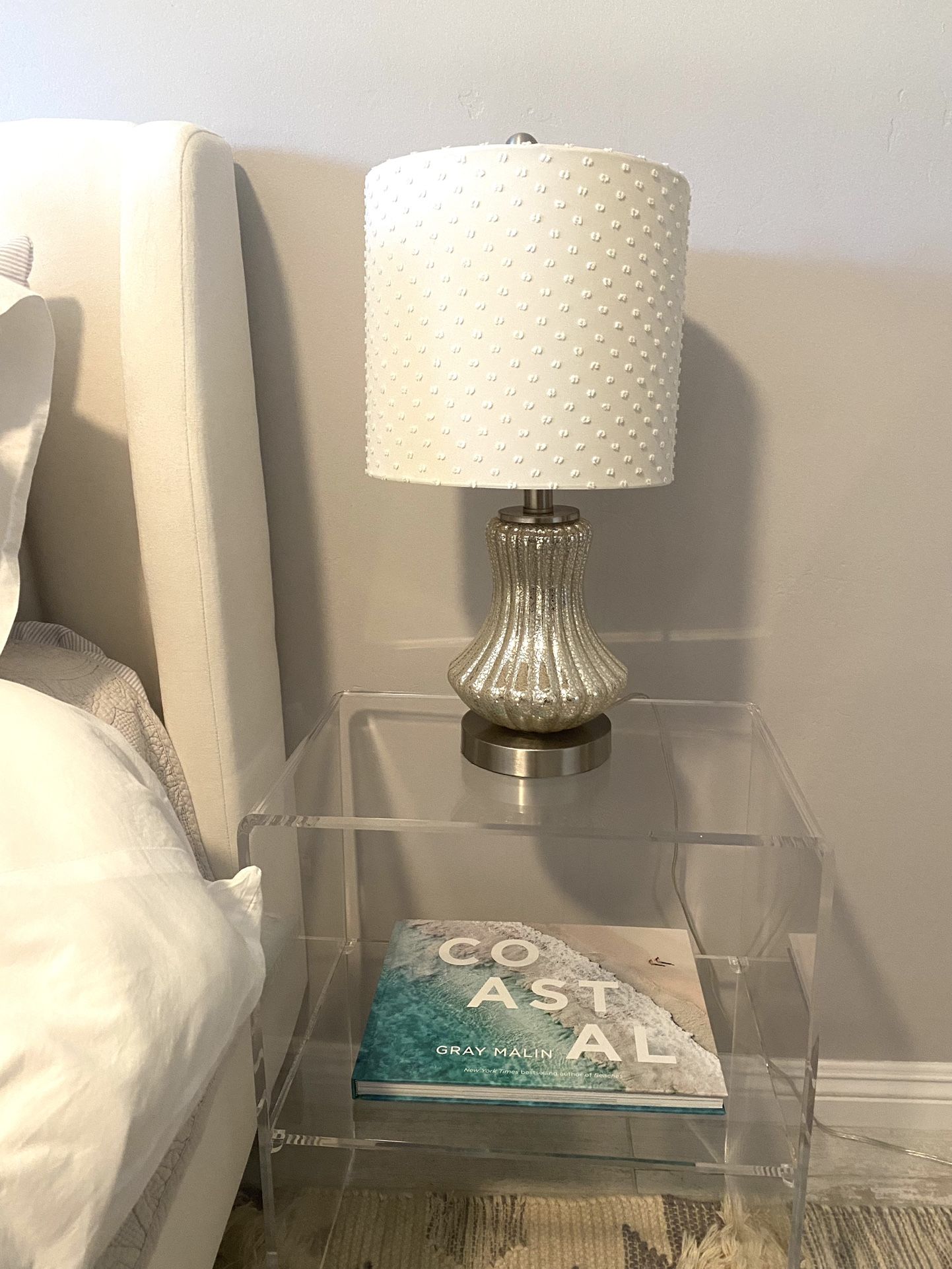 2 Pottery Barn - like Mercury Glass Table Lamps