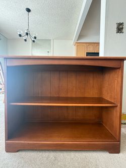 Vintage Solid Wood Bookcase / Display Shelf - Beautiful Wood Finish