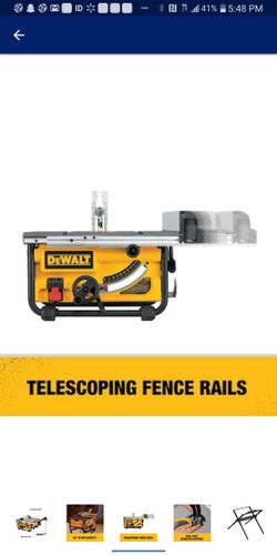 New Dewalt table saw. 10 in. 15 amp