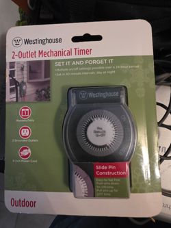 2 outlet mechanical timer