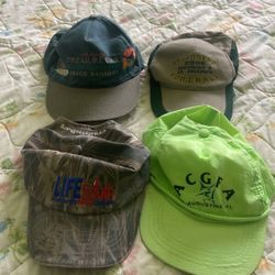 4 Baseball Caps, $2 Each