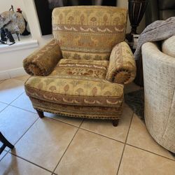 Beautiful comfortable chair and ottoman 