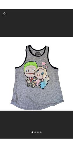 Suicide Squad Joker Harley Quinn Graphic Tank Top Women's XL