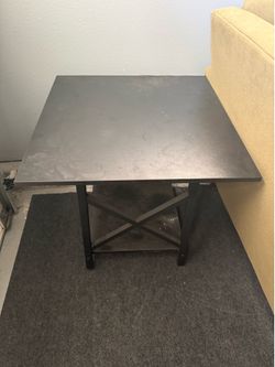 Industrial side table - black modern table