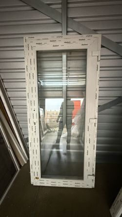 Aluplast Vinyl Patio Door – 37x83” (New)