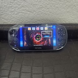 PS Vita 128GB OLED VERSION with Charger And Case 