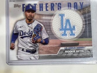 Topps Mookie Betts Father's Day Patch Card