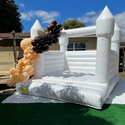 White Bounce House For Sale 