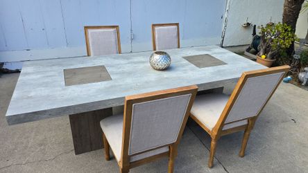 Contemporary
Arizona Concrete 94 Dining Table with 4 Chairs