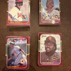 1987 Donruss Opening Day PARTIAL SET of 264 Out Of 272 Baseball Cards Cal Ripken, Tony Gwynn