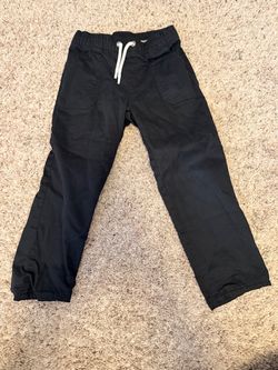 Kids Black Jogger Pants with Drawstring