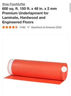 FloorMuffler UltraSeal 600 sq. ft. 2 mm Premium Underlayment