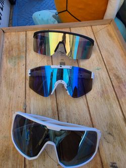 Shield Wrap Sunglasses Lot of 3