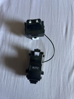 HIGH FLYING 2007-2021 for Toyota Tundra LED Power Front Passenger Side with Lock/Unlock Window Switch 2PCS Blue Lighted
