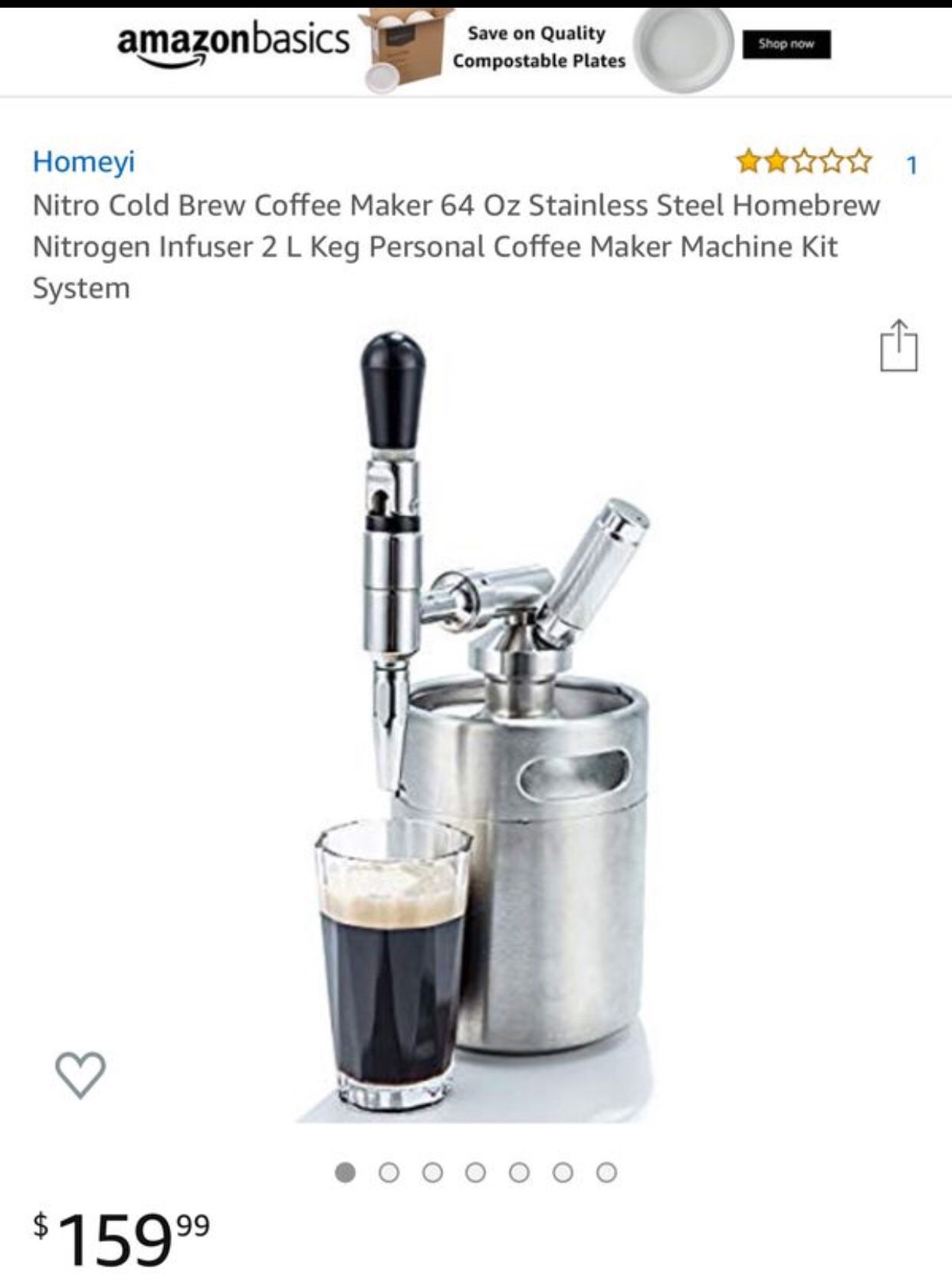 New Nitro cold coffee maker