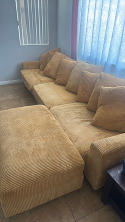 Large Gold Couch 