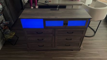 Dresser with LED Lights