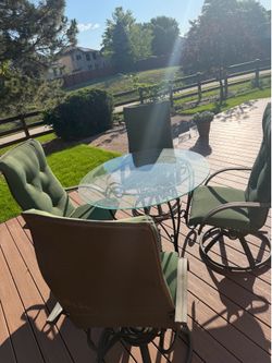 Sturdy table and chairs