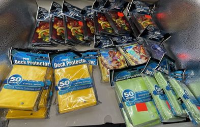 Huge Lot of New & Sealed Vintage TCG Card Sleeves