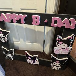 Kuromi Birthday Frame