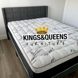 New Queen Bed Frame With Mattress 