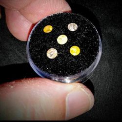 Natural Yellow Cut Diamonds 