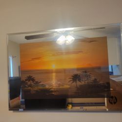 MOVING SALE Beautiful Sunset Ocean Mirror With Sound