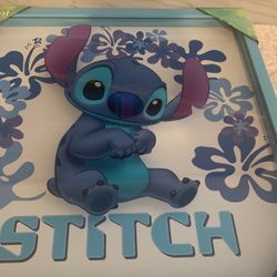 Disney STITCH WALL ART 16” W X 16” H X 1.1 in D