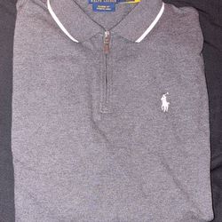 Polo Ralph Lauren grey collar shirt- size M