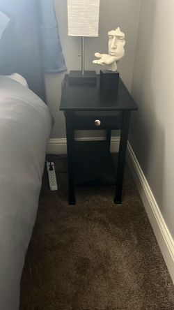 Black Bedside Tables (TWO)