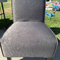 2 Grey Accent Chairs 