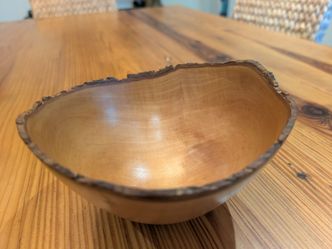 Hand-Turned Live Edge Jacaranda Wood Bowl – Ukhuni Craft (7" x 3.5")